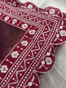 Elegant Embellished Saree