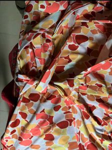 Brand New Colorful Printed Wrap Dress