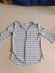 Striped Grey Top