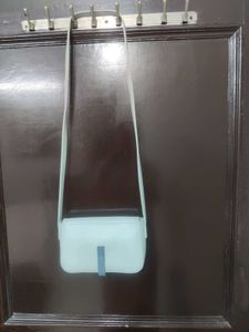 Minimalist Pastel Sky Blue Crossbody Bag