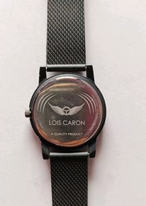 Lois Caron Black Analog Watch