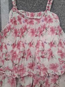 Floral Print Cold Shoulder Top