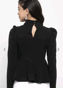 Kasually Black Fancy Top