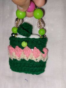Crochet Beaded Mini Earbud Cover 🌸