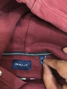 GANT Burgundy Hoodie