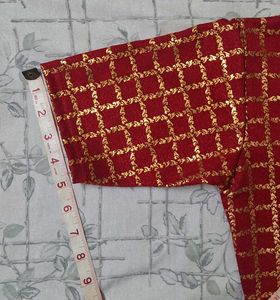 Red &amp; Gold Blouse