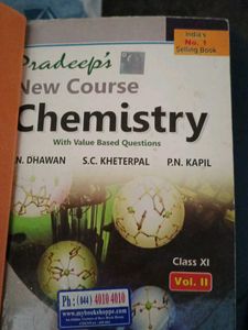 Pradeep's Chemistry Class XI Volume 1 &amp; 2 - 4 book