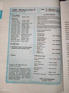 NCERT mathematics class XII Textbook