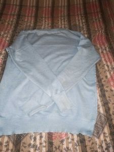 Blue Patterned Sweater