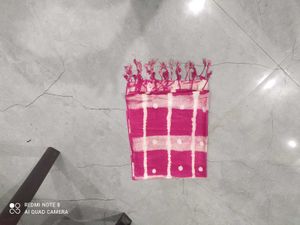 Pink &amp; White Dupatta