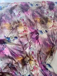 Handmade Floral Print Sleeveless Flared dress