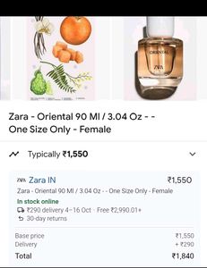 Zara Oriental Day Collection 02 Perfume