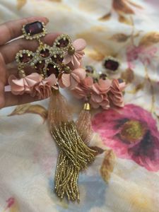 Floral Tassel Earrings