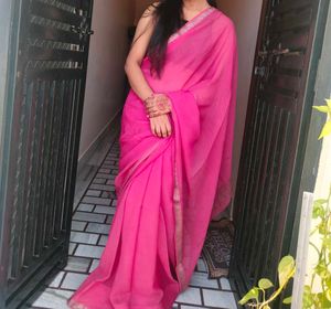 Elegant Pink Saree