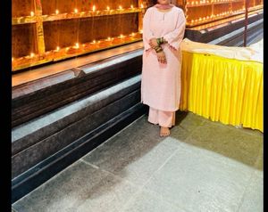 Pink Embroidered Kurta Set