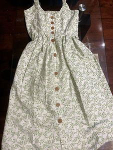 Leaf Print Sundress
