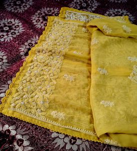 Yellow Lucknowi Chicken Curry Kurta