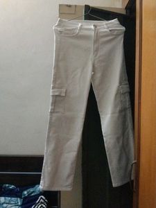 White Cargo Pants