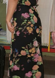Floral Strapless Maxi Dress