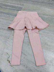 Girls Skirted Leggings - Pink