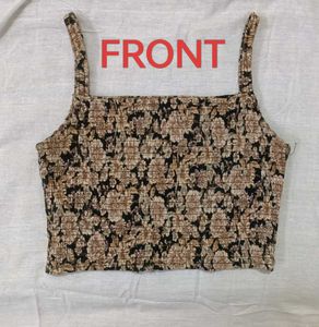 Brown Classic Crop Top