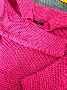 DNMX Cute Knitted Pink Pullover
