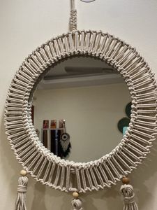 Macrame Circle Mirror