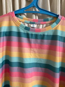Size L - colourful T-shirt dress
