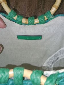 Zara Sea Green Hand Bag