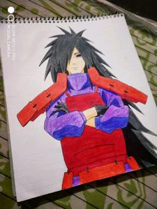 Anime Drawing Of Madara Uchiha