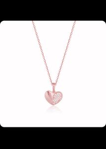 Giva Real Silver Rose Gold Heart Combo Set