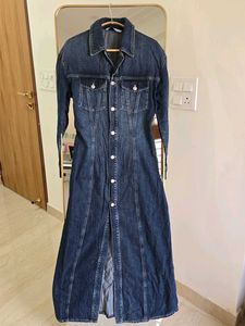 ZARA TRF Long Denim Dress