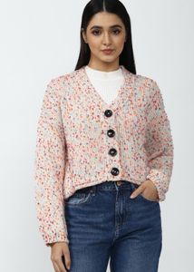 Stylish Multicolor Knit Cardigan