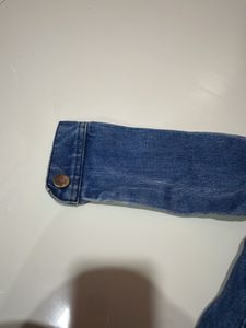 Blue Ribbed Denim Jacket For Girls N Boys Both