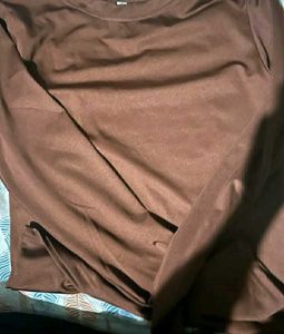 Brown Long Sleeve Top