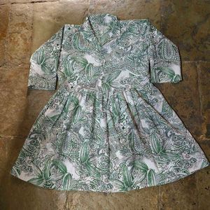 Green &amp; White Printed co-ord Set
