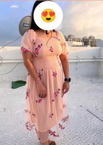 Beautiful Peach Colour Dress 👗🥰