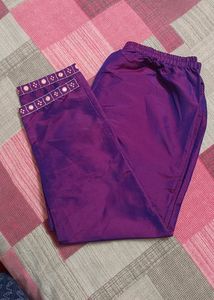 Gajarai Art Silk Embroidered Kurta Pant Set