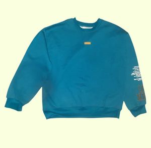 Teal Blue Graphic Sweatshirt |Casual [Xl]