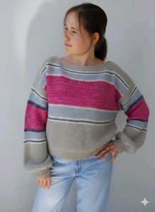 Striped Knit Pullover 💜
