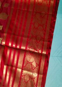 Red Colour Banarasi Silk Saree