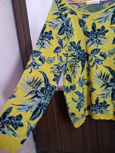 Floral Print Sweater