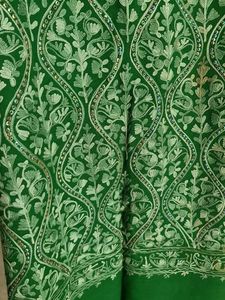 Elegant Green Ethnic woolen stole
