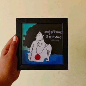 5 Mini Black Blank Photo Frame