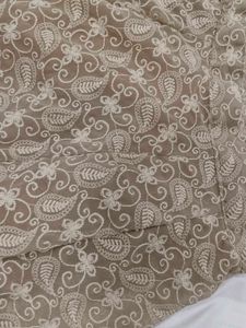 Bright Skater Skirt Chikankari Embroidery