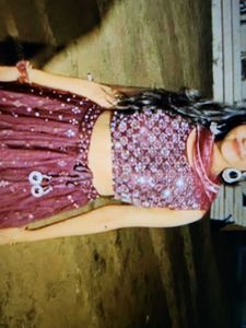 Maroon Sequin Lehenga Choli