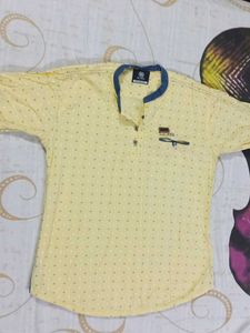 Cute Yellow Boys Shirt