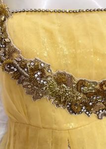 Golden Beautiful Zariwork Gown
