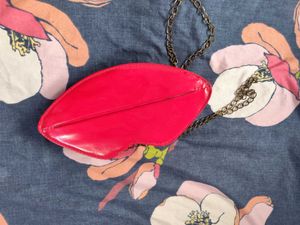 Quirky Red Lips Sling Bag