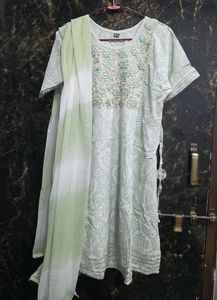 Green Kurta Set